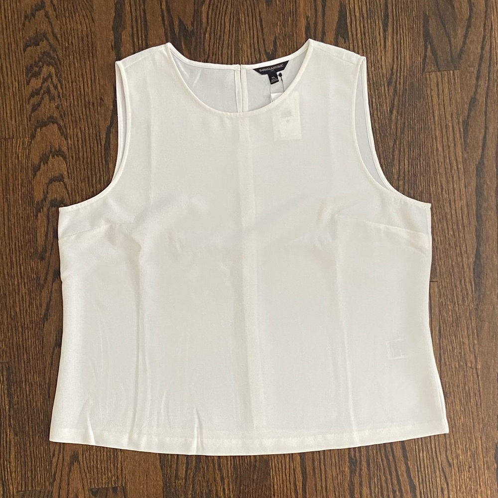 Banana Republic Off-White Sleeveless Top